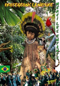 carte postale carnaval d'enfant